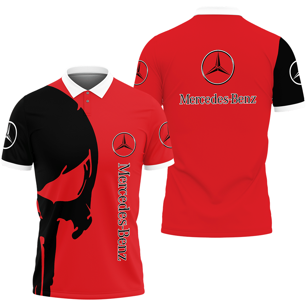 3D Printed Mercedes-Benz Polo Shirt Ver 1 (Red)