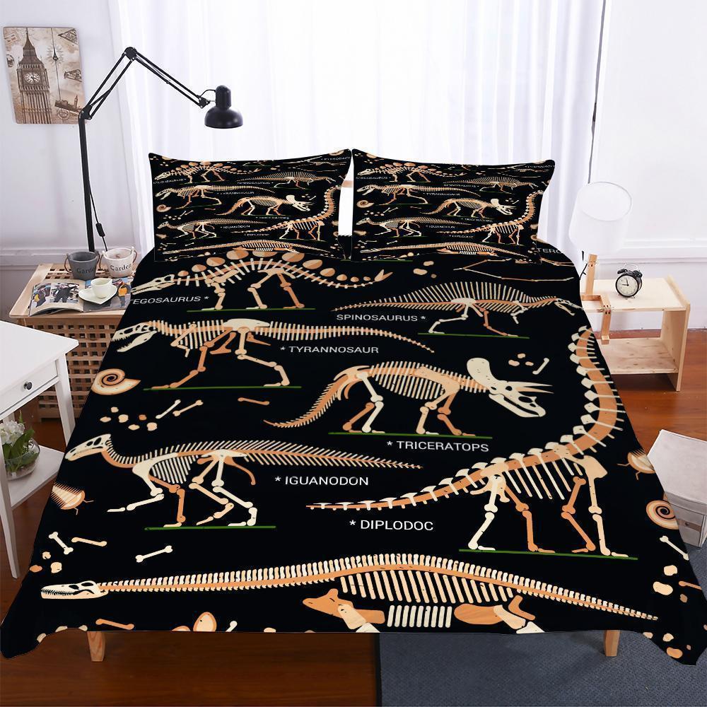 3D Printing Lost World Jurassic Park Dinosaur Pattern Pieces Of Variousizess 3D Customized Duvet Cover Bedding Set