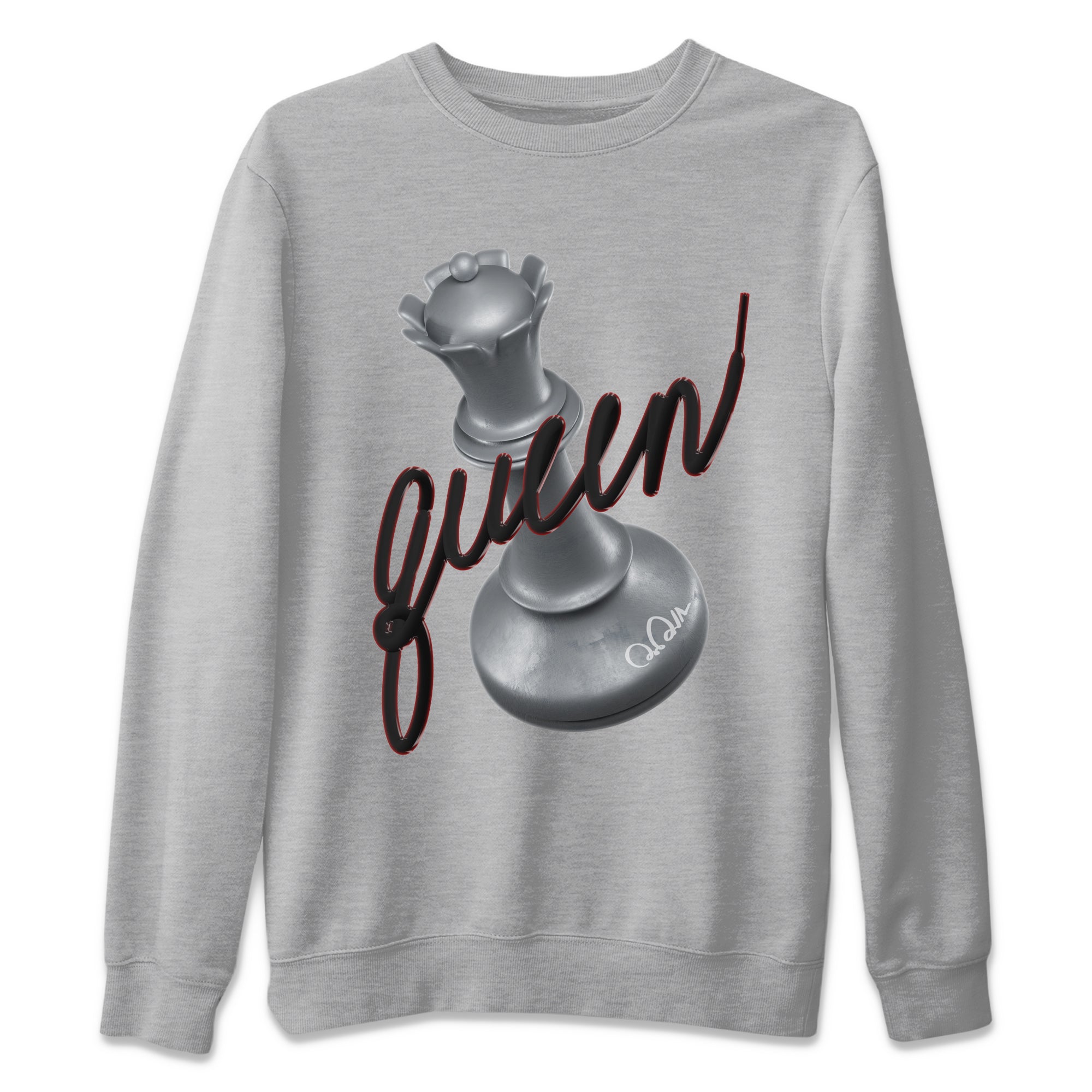 3D Queen Unisex Sweater – Air Jordan 14 Metallic Silver, Sneakers Matching Sweater