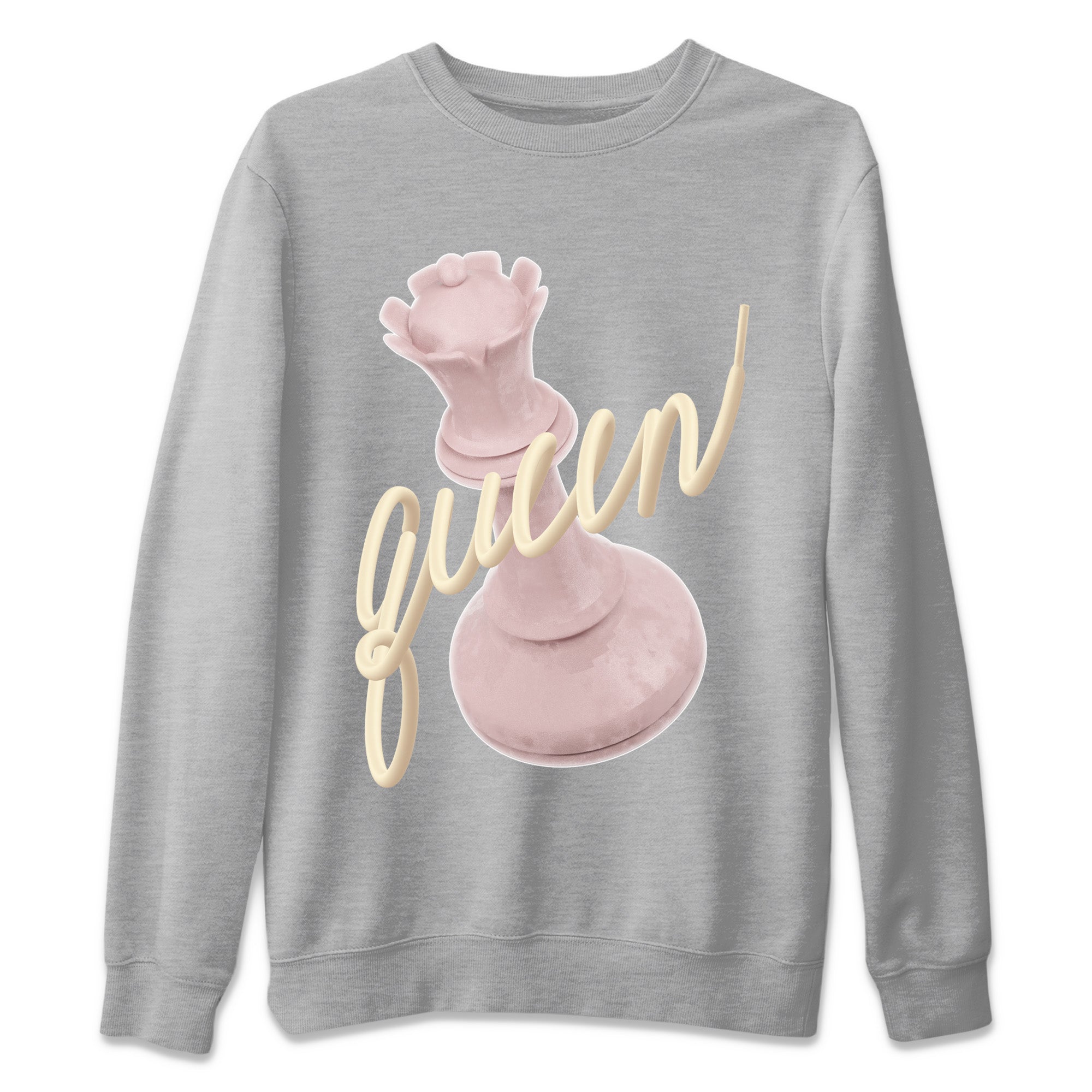 3D Queen Unisex Sweater – Air Jordan 1 Washed Pink, Sneakers Matching Sweater