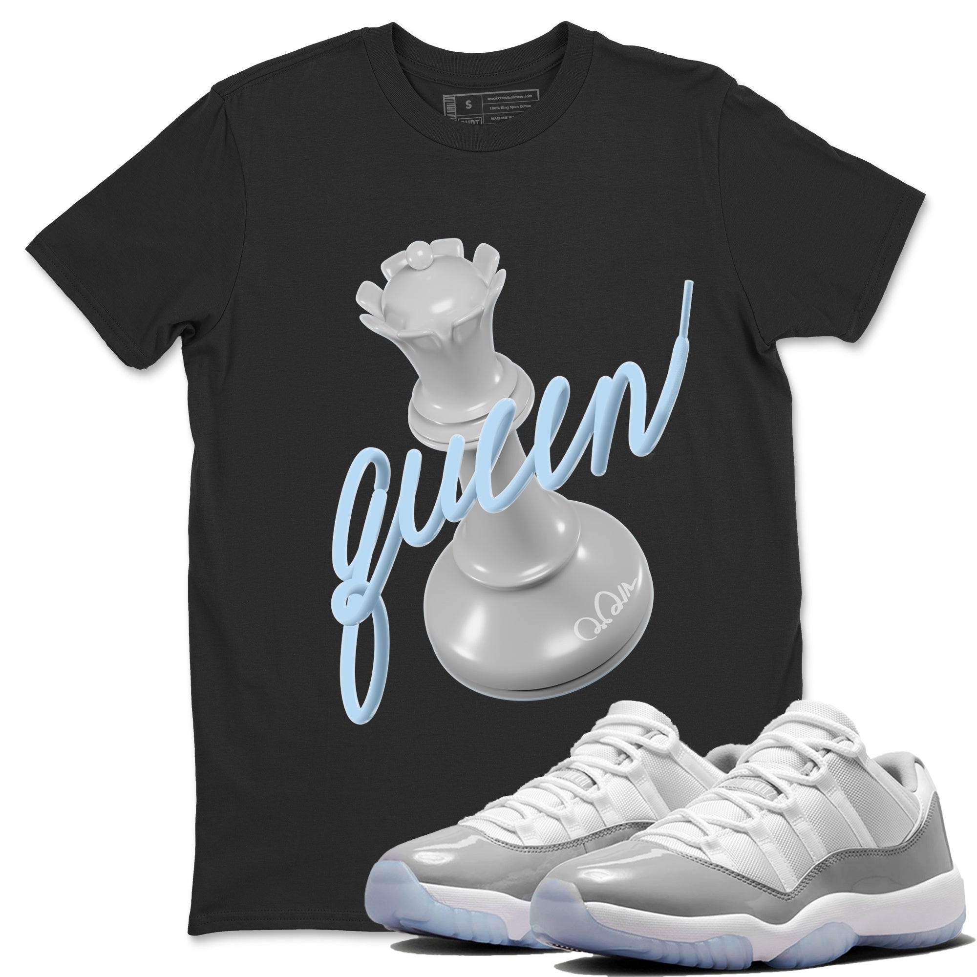 3D Queen Unisex Tshirt – Air Jordan 11 White Cement