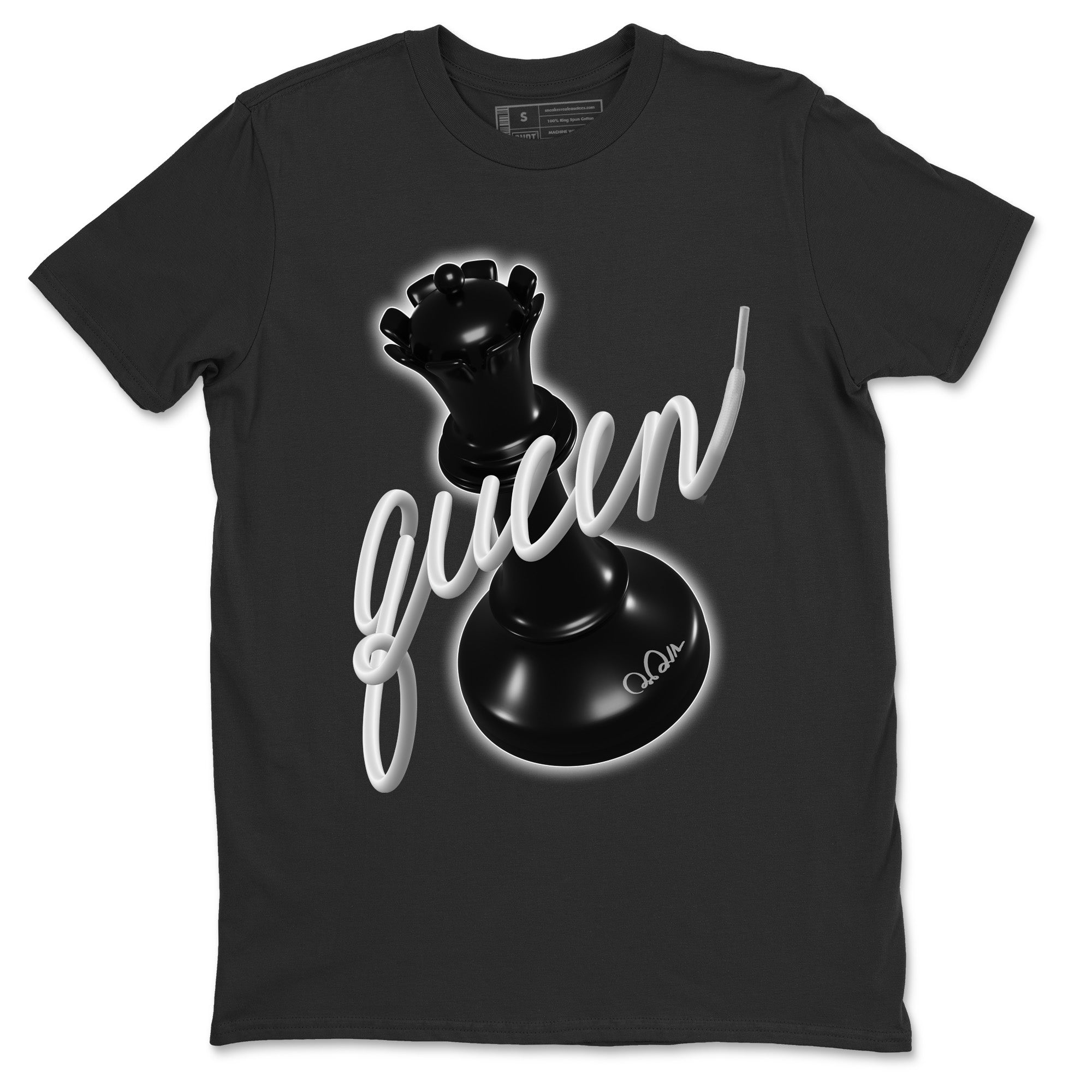 3D Queen Unisex Tshirt – Air Jordan 1 Black White