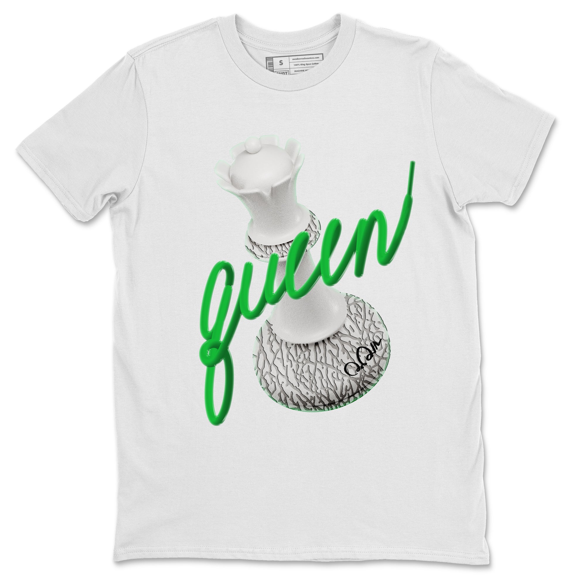 3D Queen Unisex Tshirt – Air Jordan 3 Lucky Green