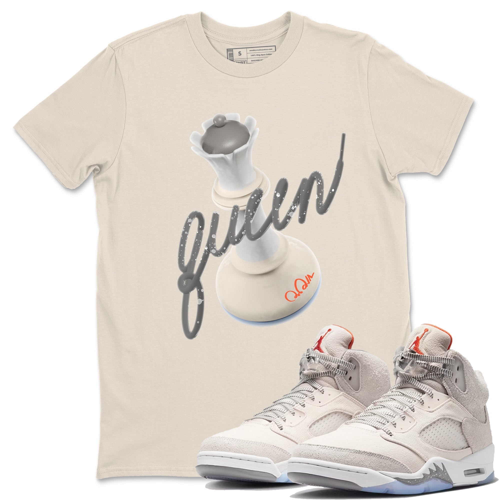 3D Queen Unisex Tshirt – Air Jordan 5 Craft