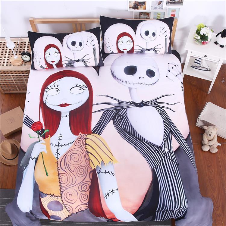 3D Twin Full Queen King Ize Jack Kellington 3D Customized Duvet Cover Bedding Set