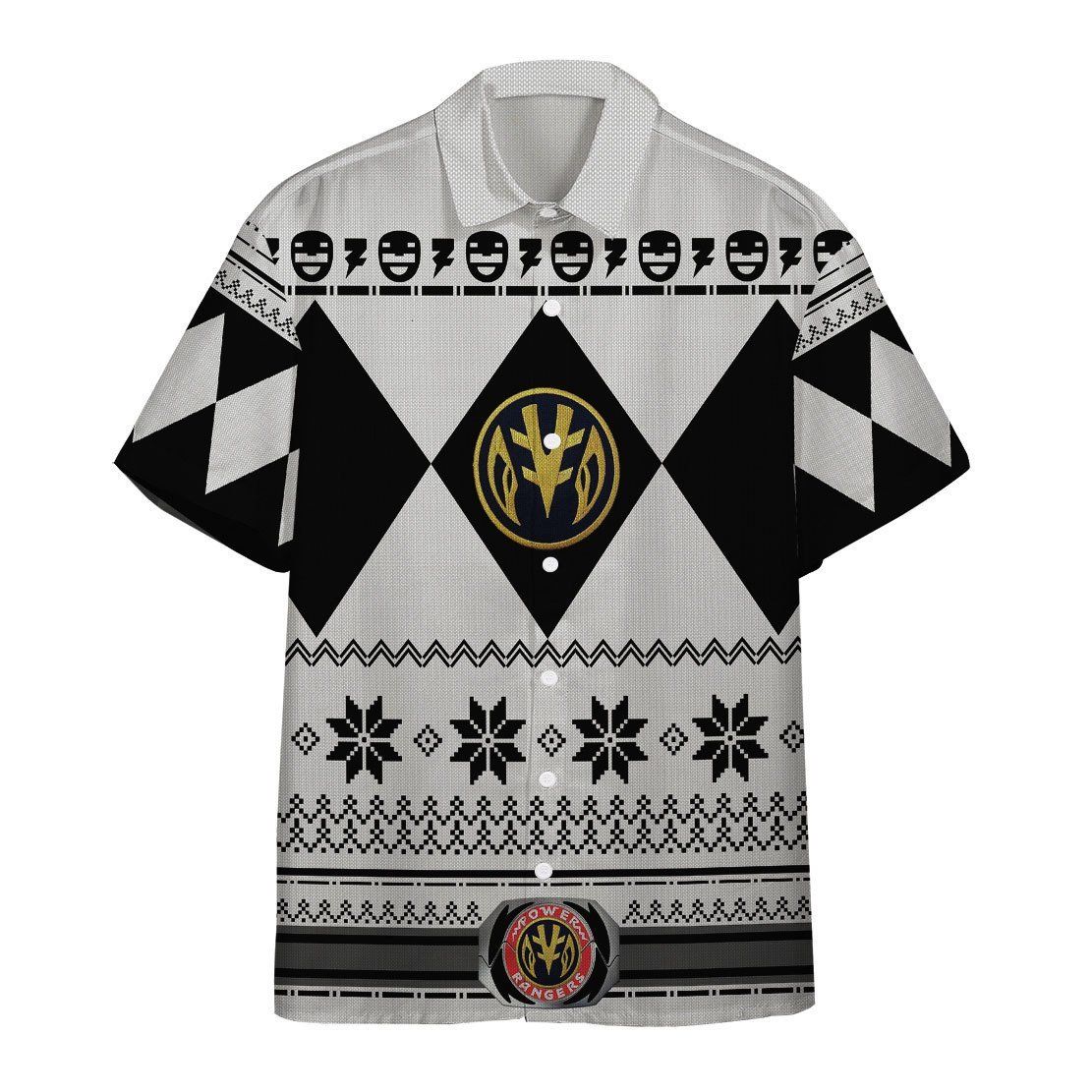 3D White Power Ranger Hawaii Shirt