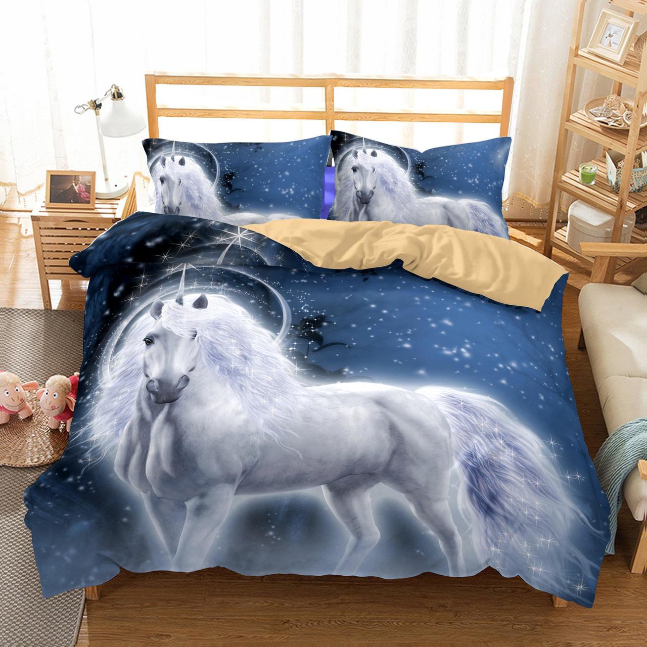 3D Wholesale Animal Unicorn Duvet Cover Bedding Set
