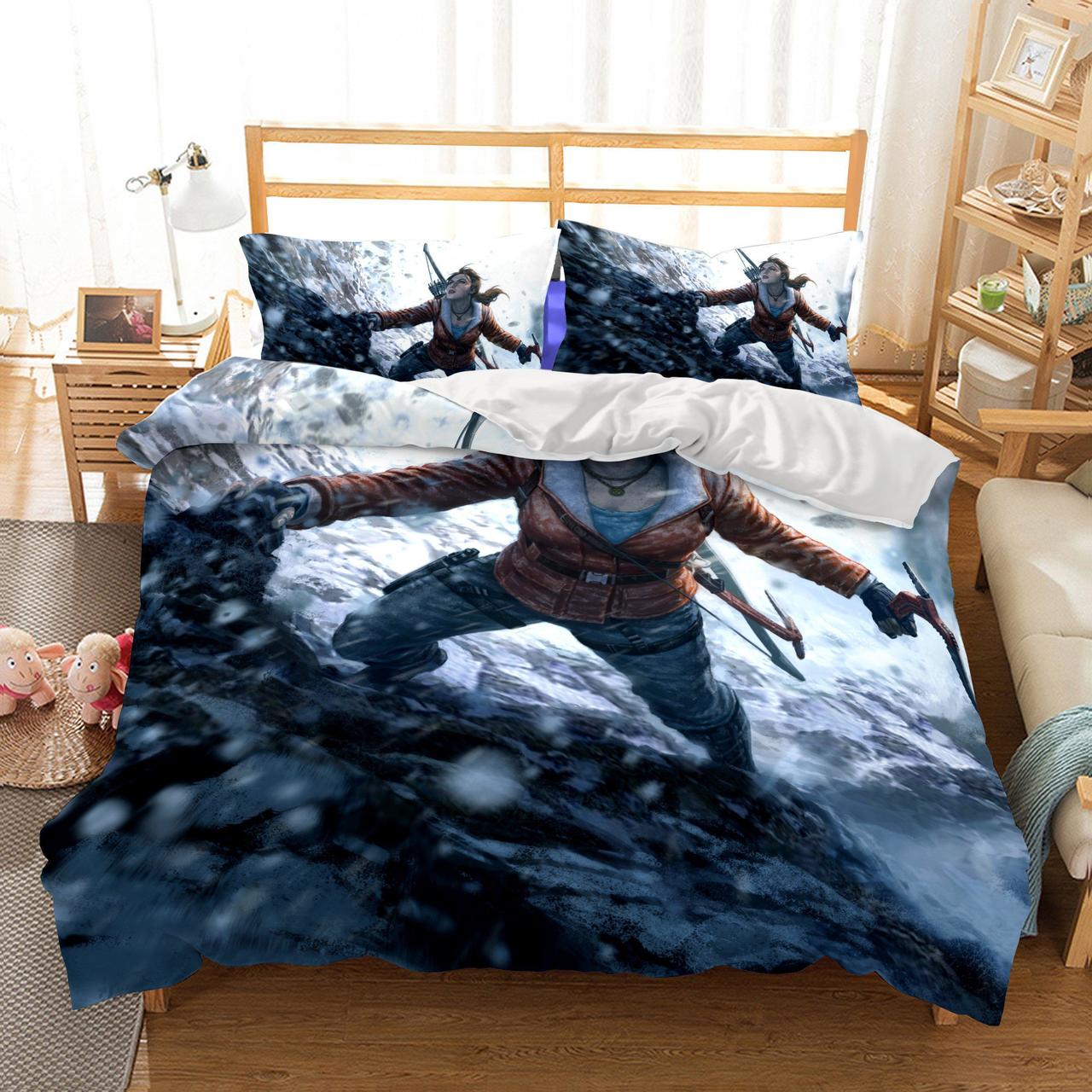 3D Wholesale Game Tomb Raider Printed1 Duvet Cover Bedding Set
