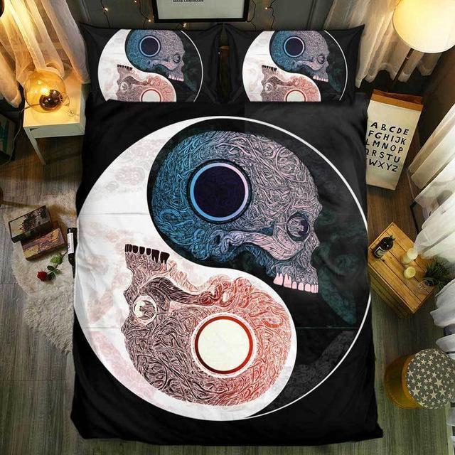 3Dkull Tai Chis 3D Customized Duvet Cover Bedding Set
