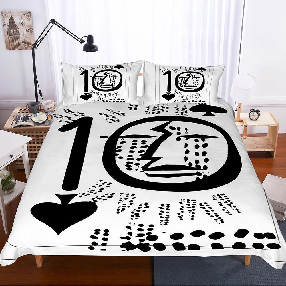 3Dpades Playing Cards Poker Art Print Allize Art Print 3D Customized Duvet Cover Bedding Set