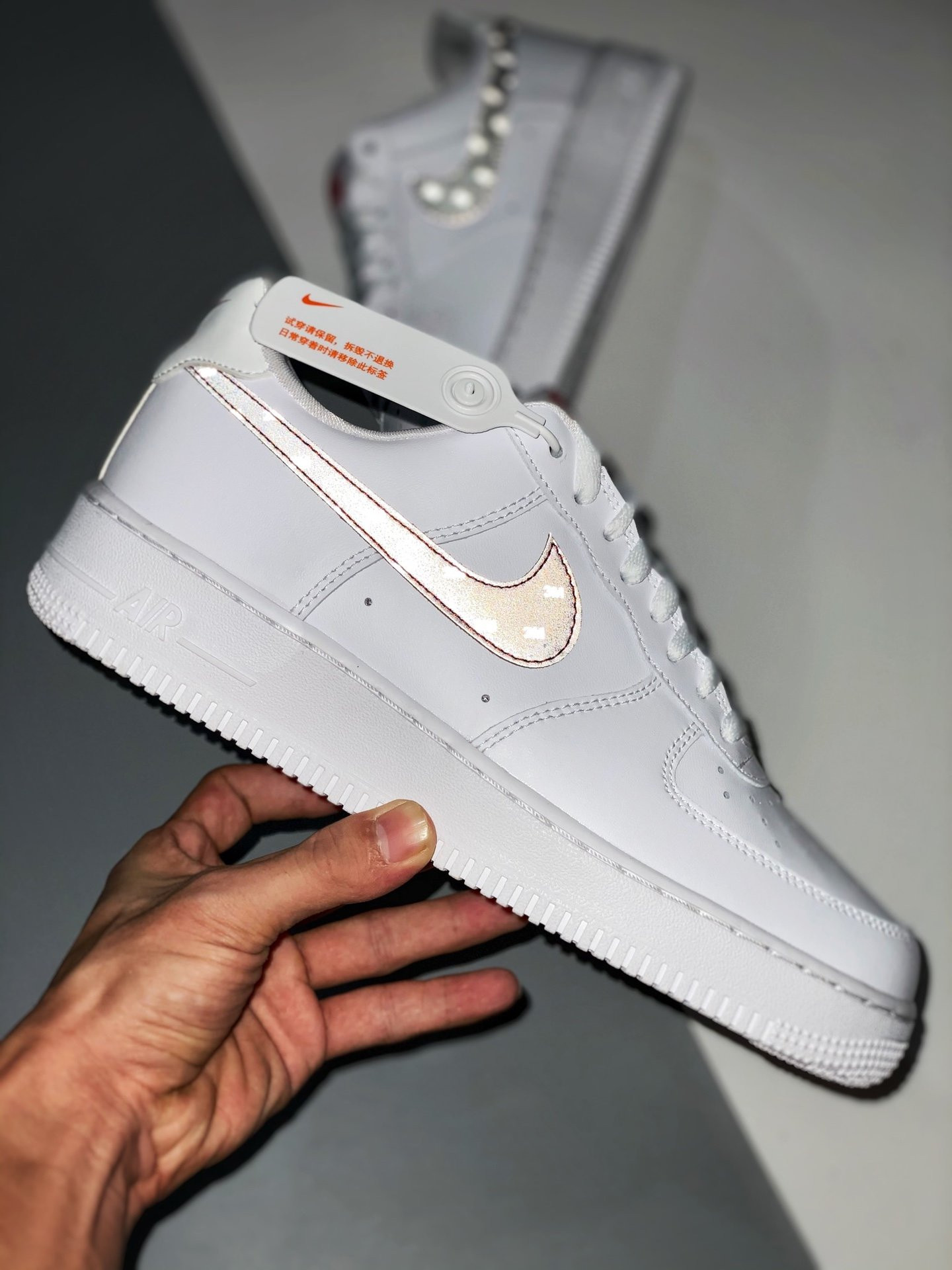 3M x Nike Air Force 1 Low White Reflective Logo For Sale