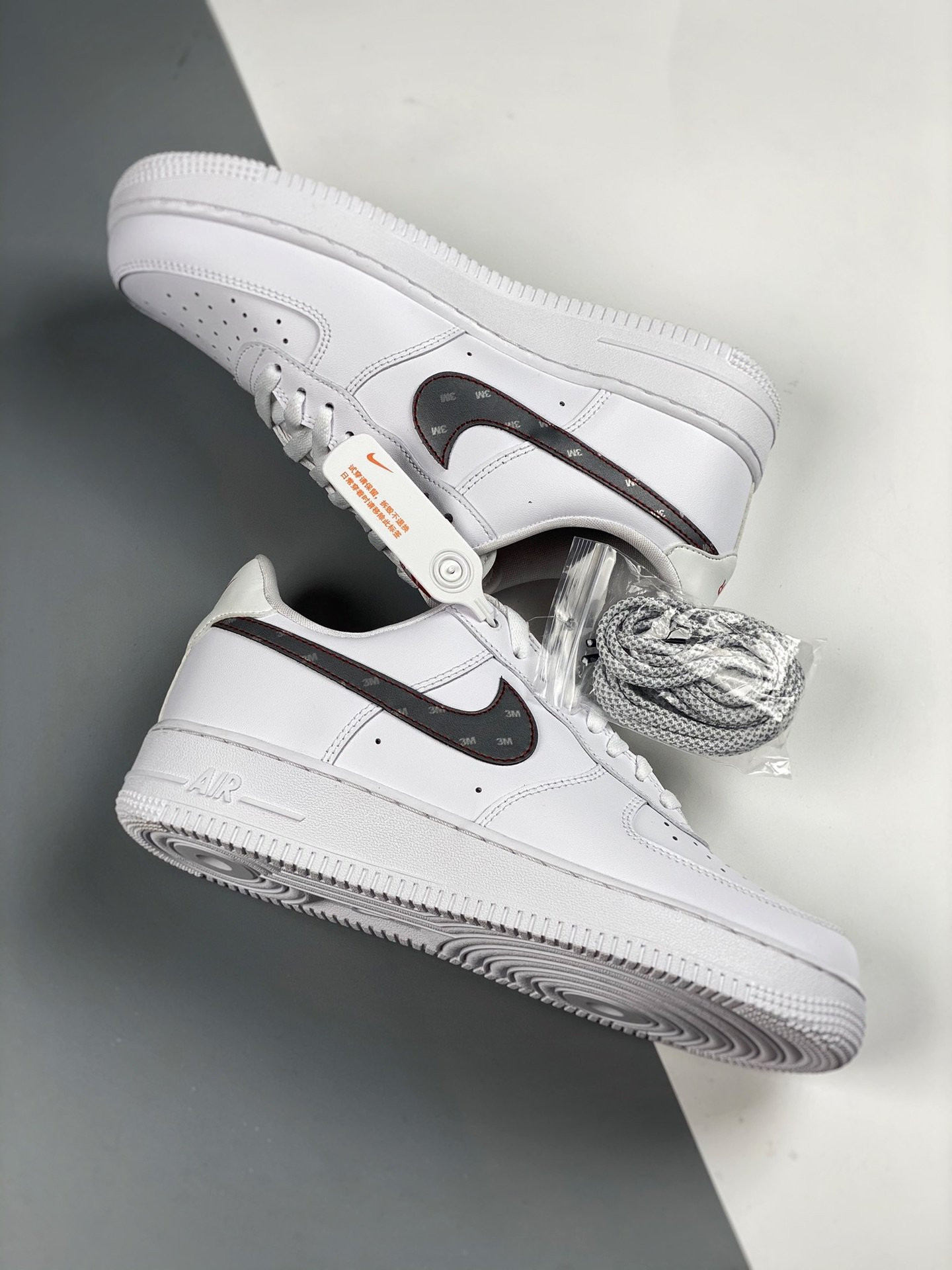 3M x Nike Air Force 1 Low White Reflective Logo For Sale