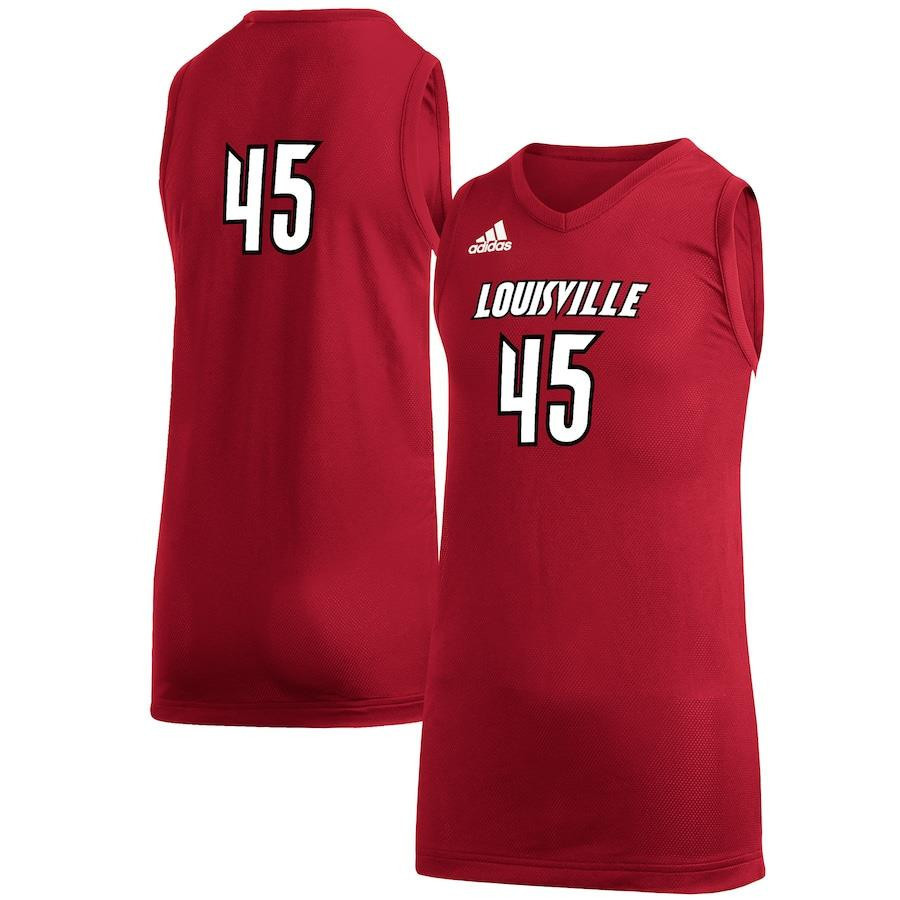 45 Louisville Cardinals Youth Game Stitched Jersey – Red