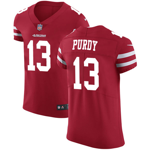 49ers #13 Brock Purdy Red Team Color Men’s Stitched NFL Vapor Untouchable Elite Jersey