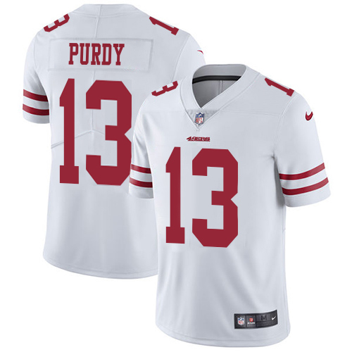 49ers #13 Brock Purdy White Youth Stitched NFL Vapor Untouchable Jersey