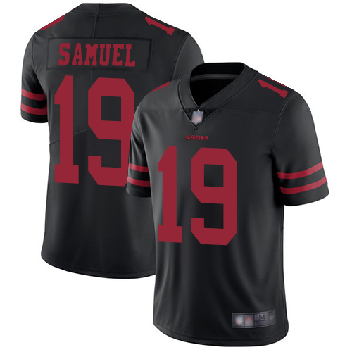 49ers #19 Deebo Samuel Black Alternate Men’s Stitched NFL Vapor Untouchable Jersey