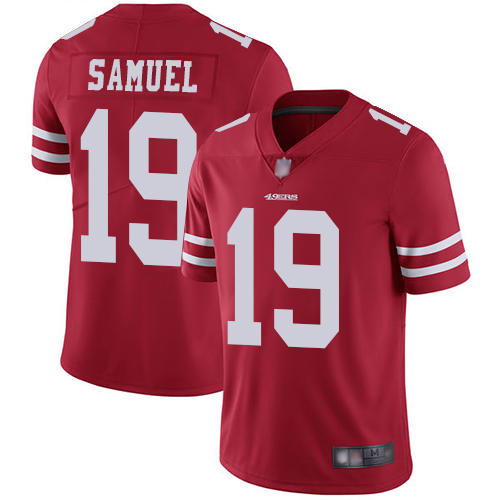49ers #19 Deebo Samuel Red Team Color Men’s Stitched NFL Vapor Untouchable Jersey