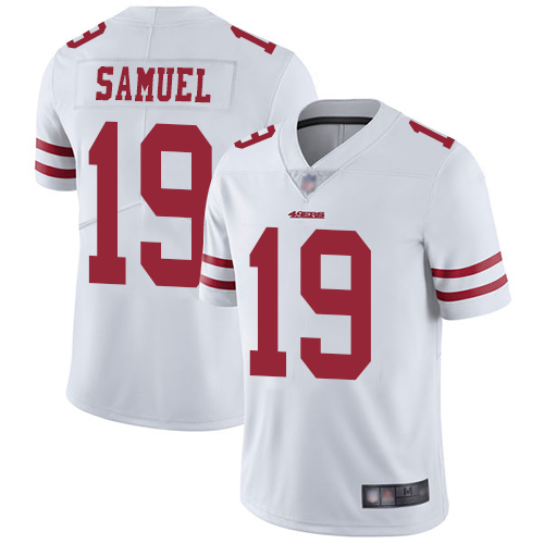 49ers #19 Deebo Samuel White Men’s Stitched NFL Vapor Untouchable Jersey