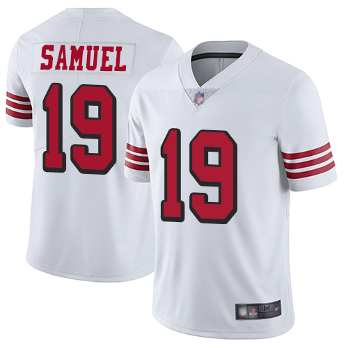 49ers #19 Deebo Samuel White Rush Youth Stitched NFL Vapor Untouchable Jersey