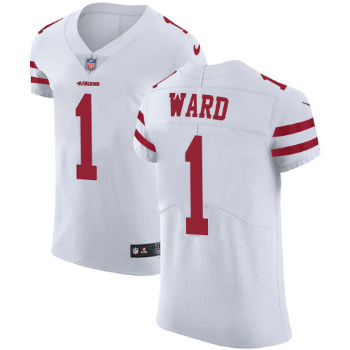 49ers #1 Jimmie Ward White Men’s Stitched NFL Vapor Untouchable Elite Jersey