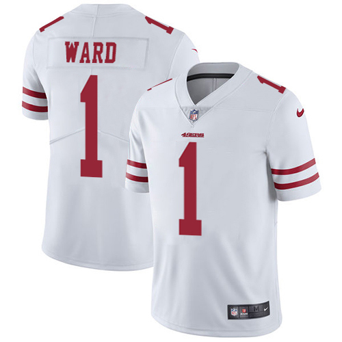 49ers #1 Jimmie Ward White Men’s Stitched NFL Vapor Untouchable Jersey