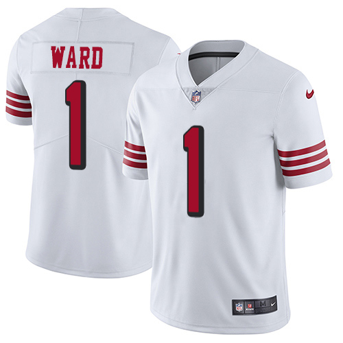 49ers #1 Jimmie Ward White Rush Youth Stitched NFL Vapor Untouchable Jersey
