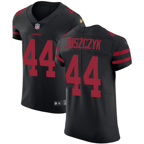 49ers #44 Kyle Juszczyk Black Alternate Men’s Stitched NFL Vapor Untouchable Elite Jersey