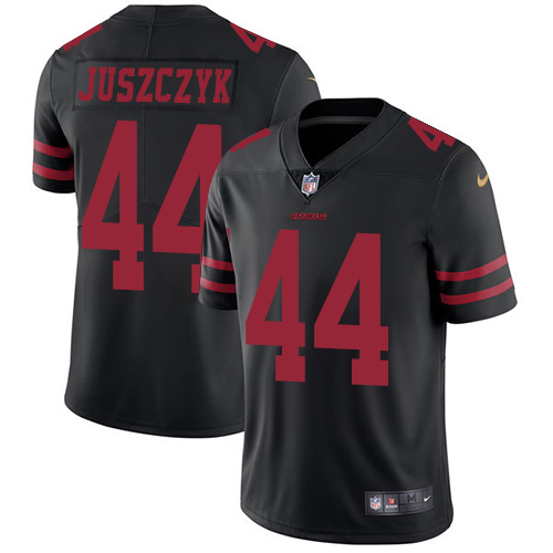 49ers #44 Kyle Juszczyk Black Alternate Men’s Stitched NFL Vapor Untouchable Jersey