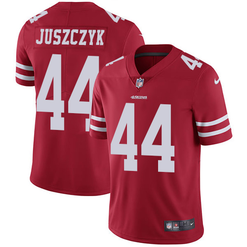 49ers #44 Kyle Juszczyk Red Team Color Youth Stitched NFL Vapor Untouchable Jersey