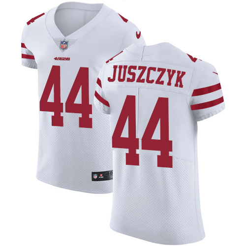 49ers #44 Kyle Juszczyk White Men’s Stitched NFL Vapor Untouchable Elite Jersey