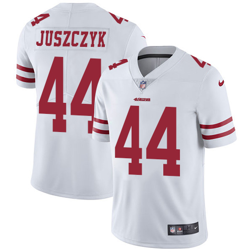 49ers #44 Kyle Juszczyk White Men’s Stitched NFL Vapor Untouchable Jersey