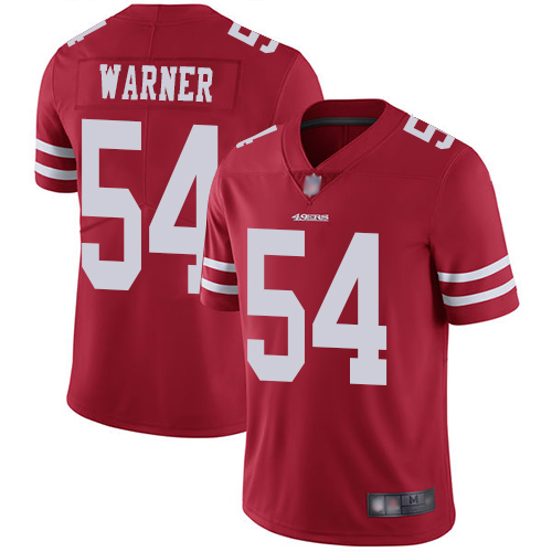 49ers #54 Fred Warner Red Team Color Men’s Stitched NFL Vapor Untouchable Jersey