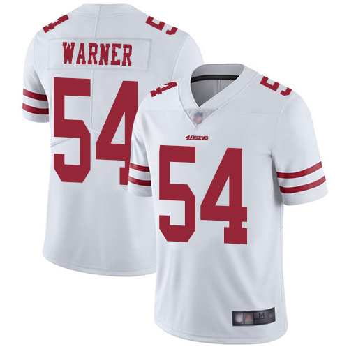 49ers #54 Fred Warner White Men’s Stitched NFL Vapor Untouchable Jersey