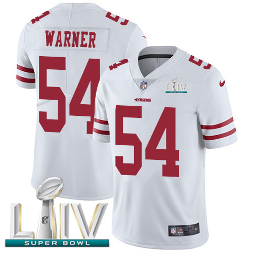 49ers #54 Fred Warner White Super Bowl LIV 2020 Men’s Stitched NFL Vapor Untouchable Jersey