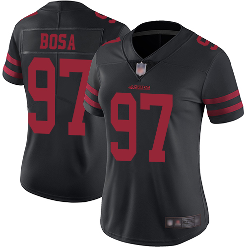 49ers #97 Nick Bosa Black Alternate Women’s Stitched NFL Vapor Untouchable Jersey