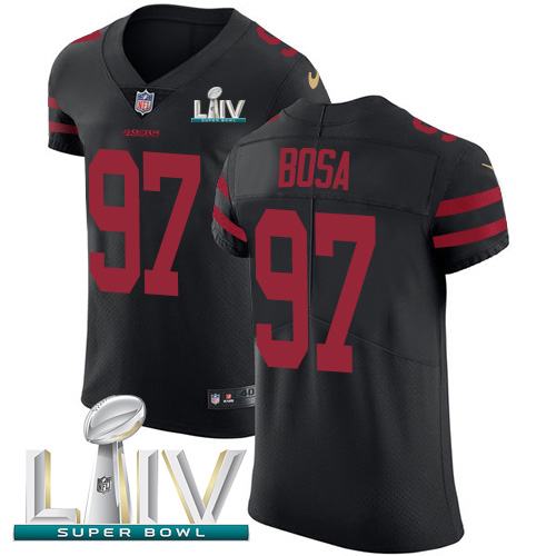49ers #97 Nick Bosa Black Super Bowl LIV 2020 Alternate Men’s Stitched NFL Vapor Untouchable Elite Jersey