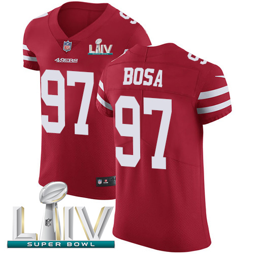 49ers #97 Nick Bosa Red Super Bowl LIV 2020 Team Color Men’s Stitched NFL Vapor Untouchable Elite Jersey