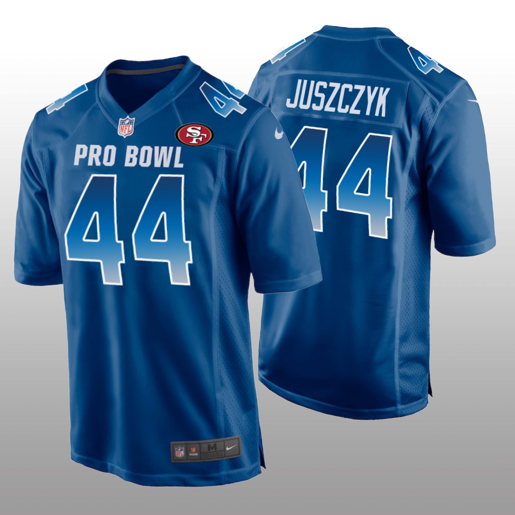 49ers Kyle Juszczyk NFC Game Royal Jersey - 2019 Pro Bowl