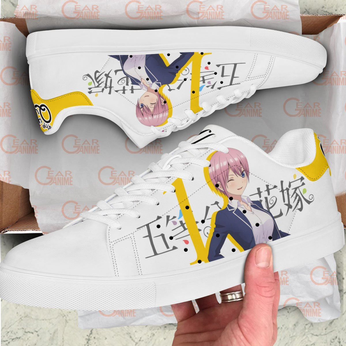 5-Toubun no Hanayome Ichika Nakano Skate Sneakers Custom Anime Shoes