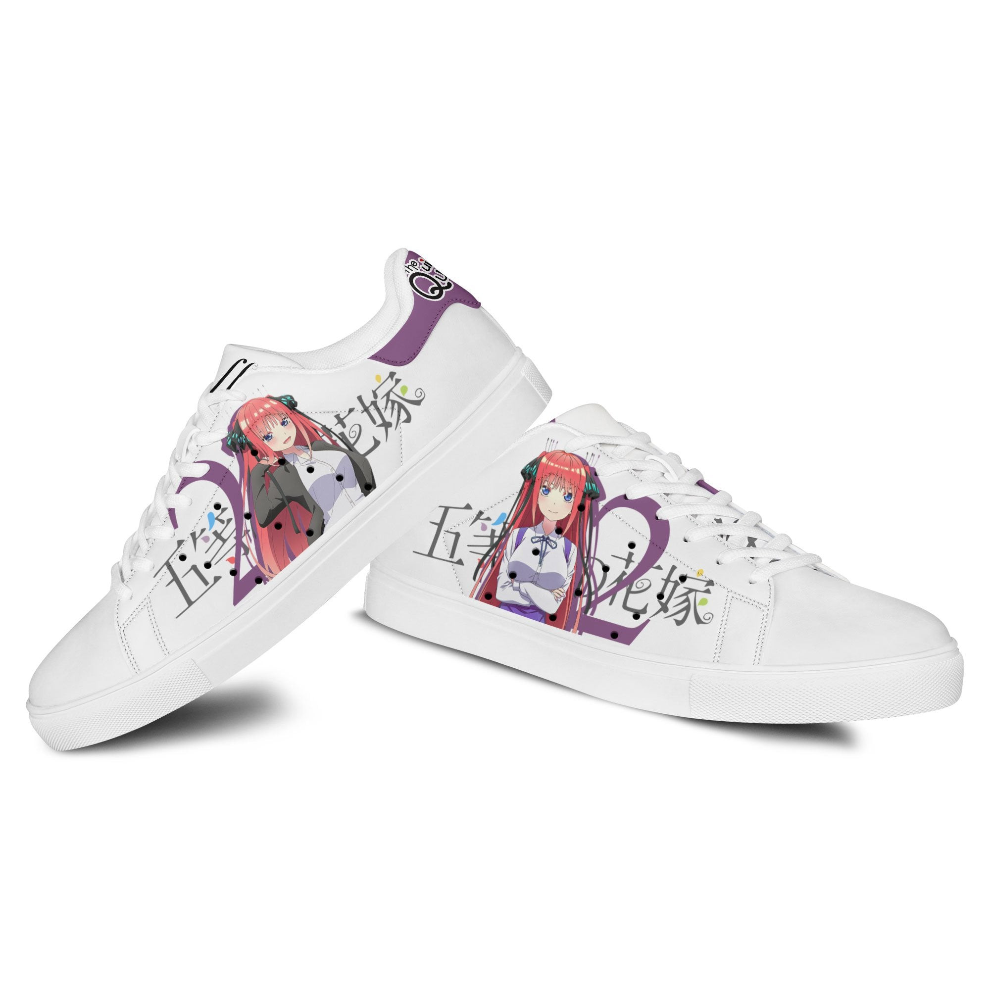5-Toubun no Hanayome Nino Nakano Skate Sneakers Custom Anime Shoes