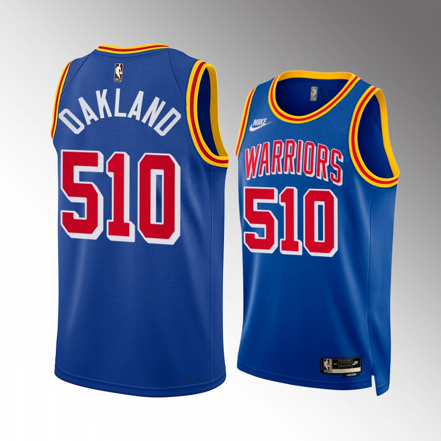 510 Oakland Pride Golden State Warriors Royal Jersey Classic
