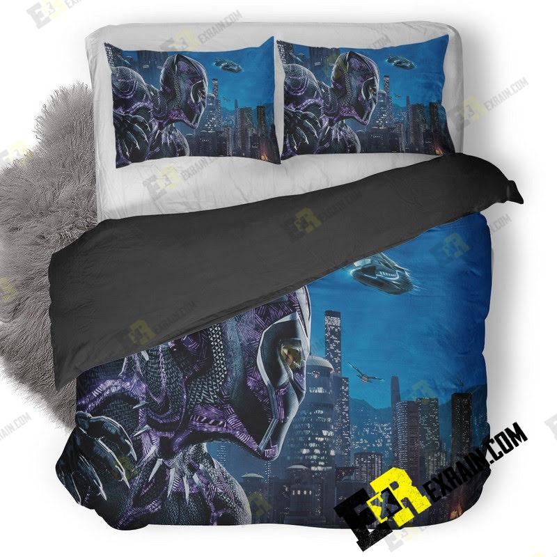 5K Black Panther W6 3D Customized Duvet Cover Bedding Set