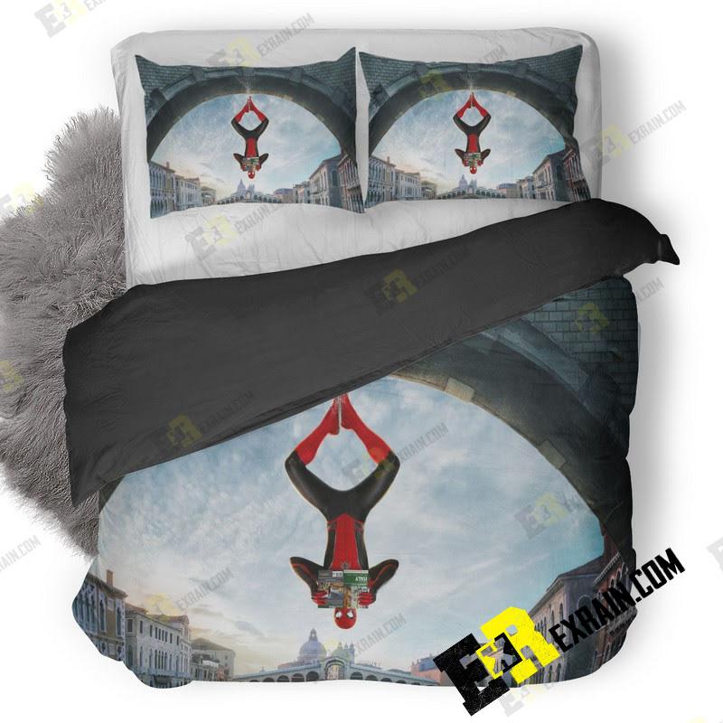 5K Spider Man Far From Home Movie P1 3D Customized Duvet Cover Bedding Set
