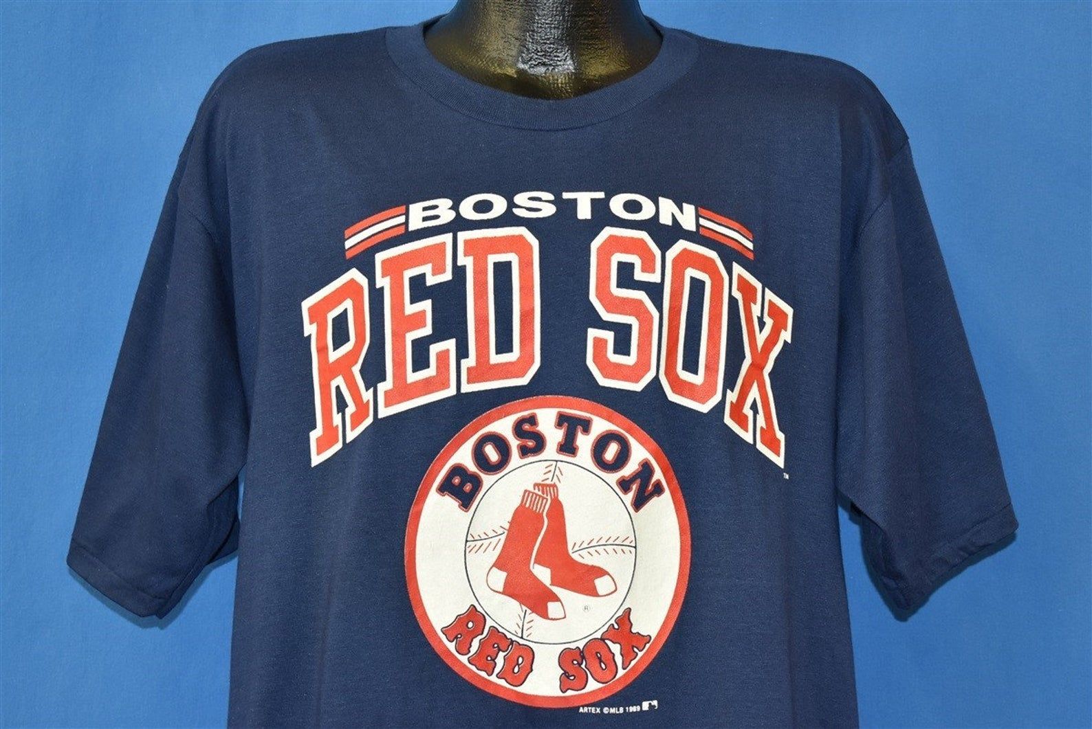 80S Boston Red Sox Logo Major League Baseball T-Shirt Extra