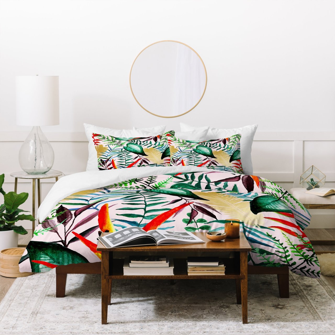 83 Oranges Paradise Floral Duvet Cover Bedding Set