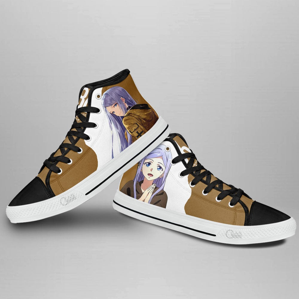 86 Eighty Six Anju Emma High Top Shoes Custom Anime Sneakers