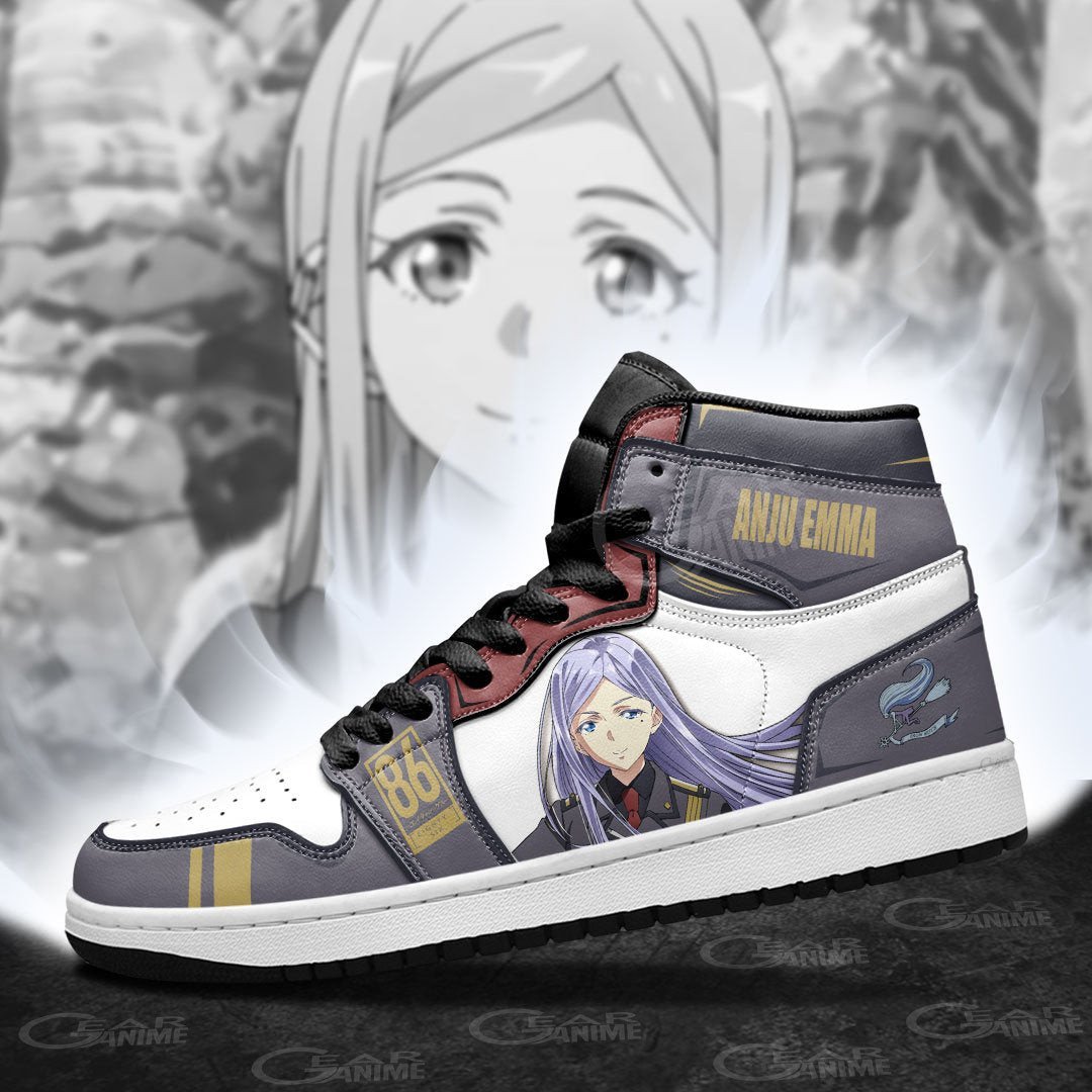 86 Eighty Six Anju Emma JD1s Sneakers Anime Shoes, Air Jordan Hightop