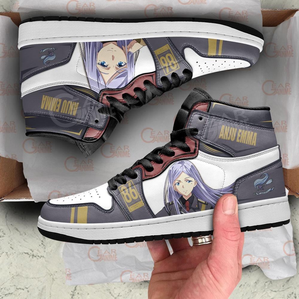 86 Eighty Six Anju Emma JD1s Sneakers Anime Shoes, Air Jordan Hightop
