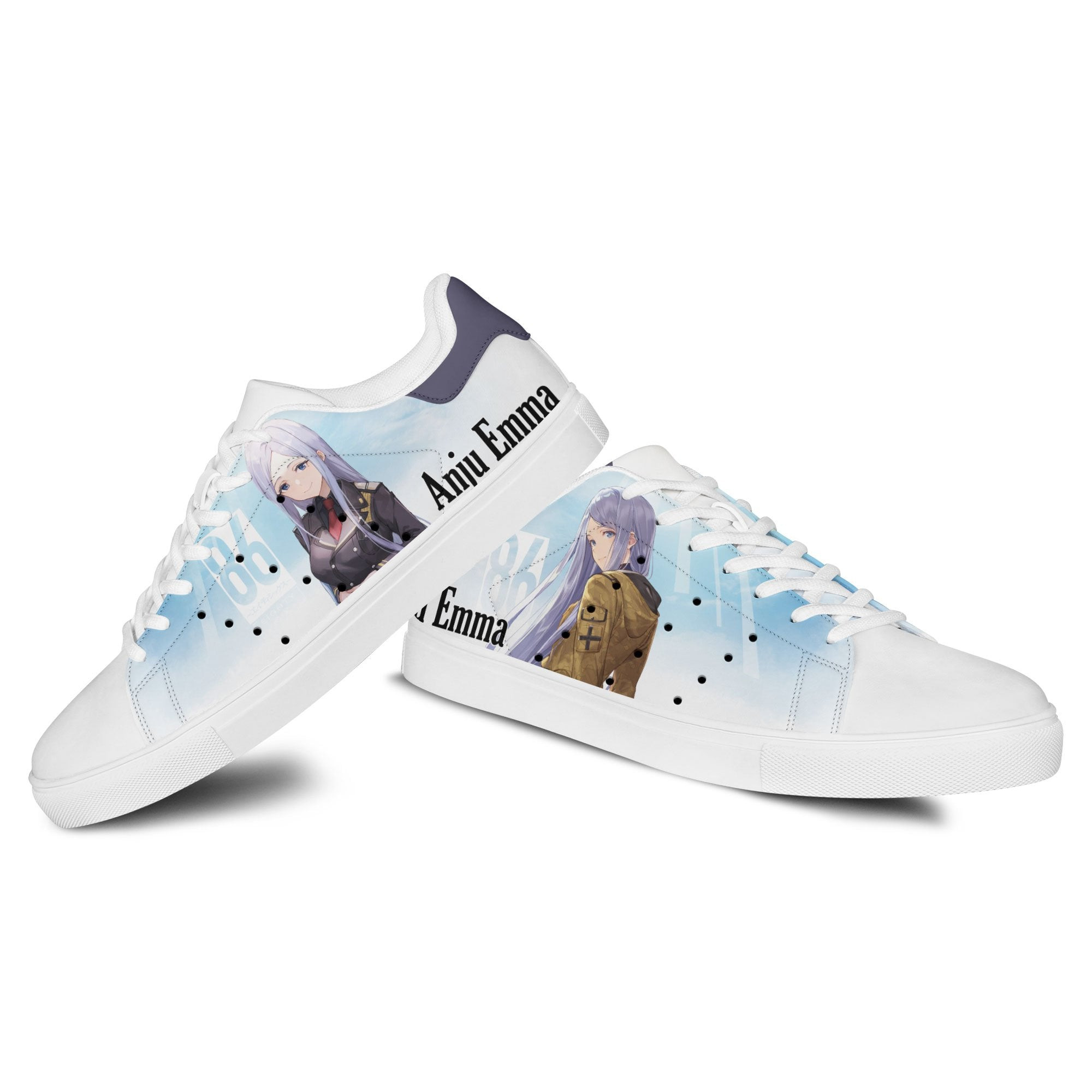 86 Eighty Six Anju Emma Skate Sneakers Custom Anime Shoes