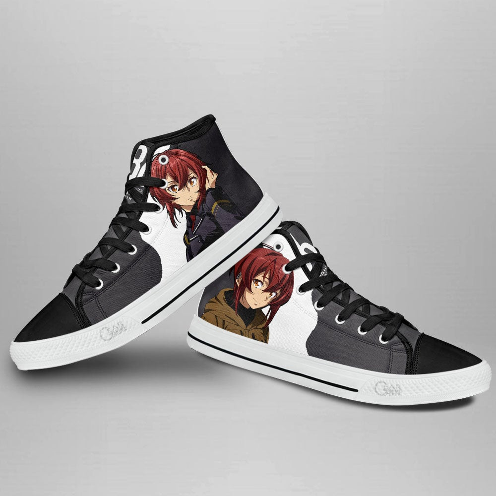 86 Eighty Six Kurena Kukumila High Top Shoes Custom Anime Sneakers